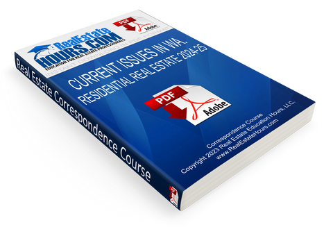 Current Issues in Washington Real Estate 2024-2025 (CORE) - Certified Washington State Real Estate Continuing Education 3 Clock Hour Course